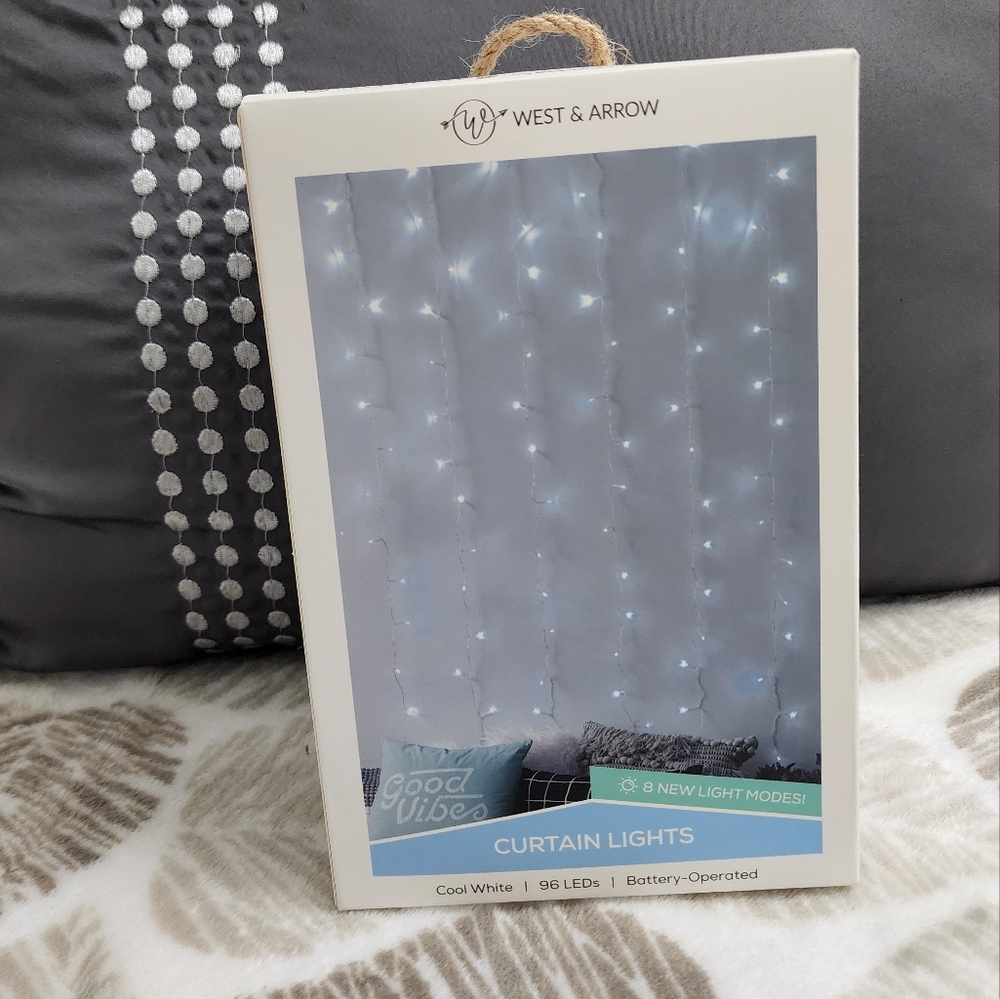 Cool White LED Curtain Lights